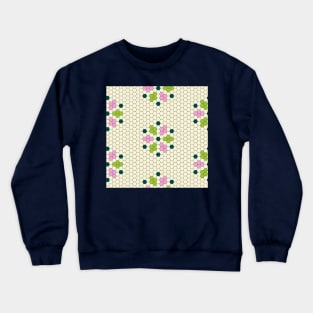 Green Hexy Tiles Crewneck Sweatshirt